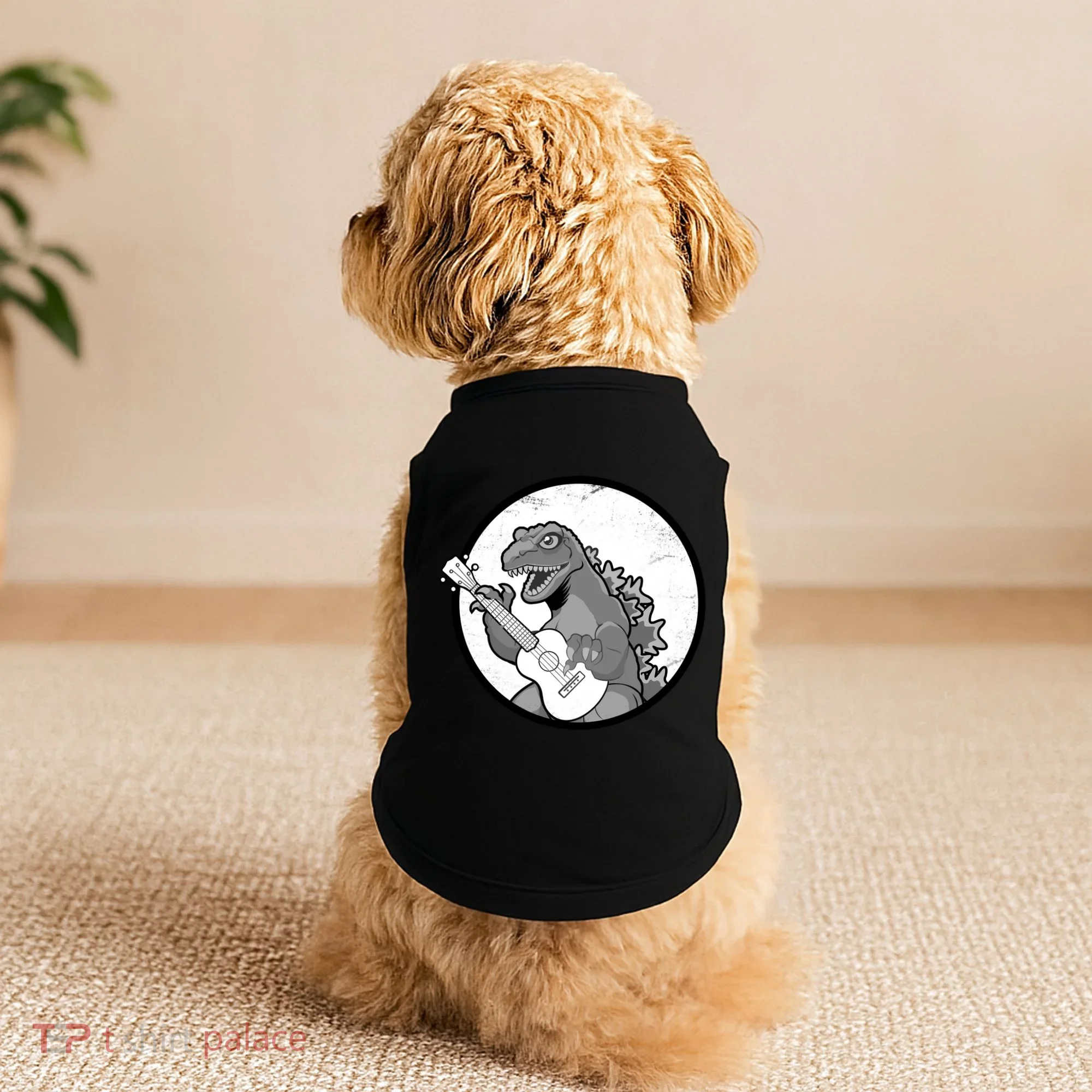 Acoustic Guitar Dinosaur Doggie Tank