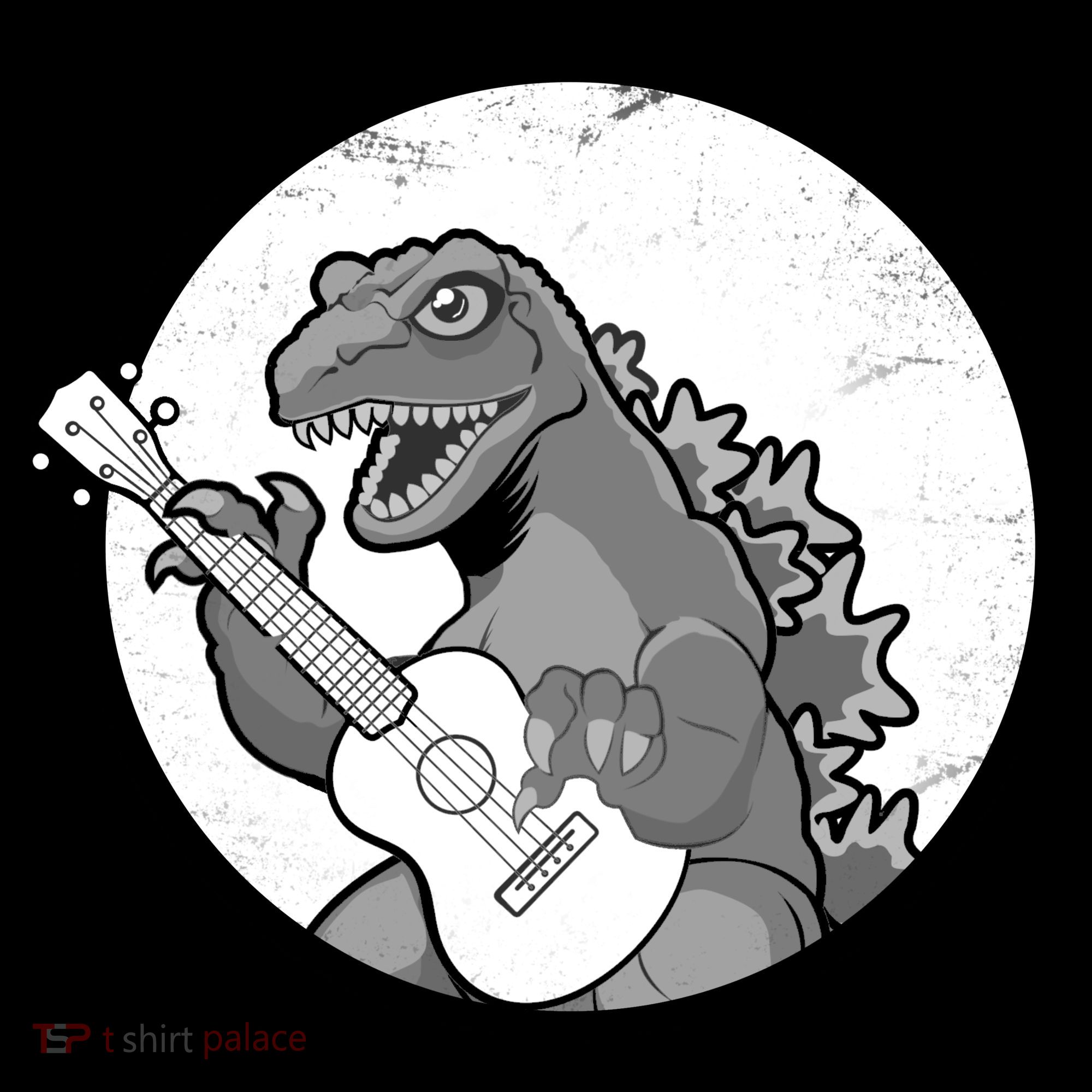 Acoustic Guitar Dinosaur Doggie Tank