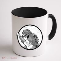Acoustic Guitar Dinosaur Coffee Mug thumb 1