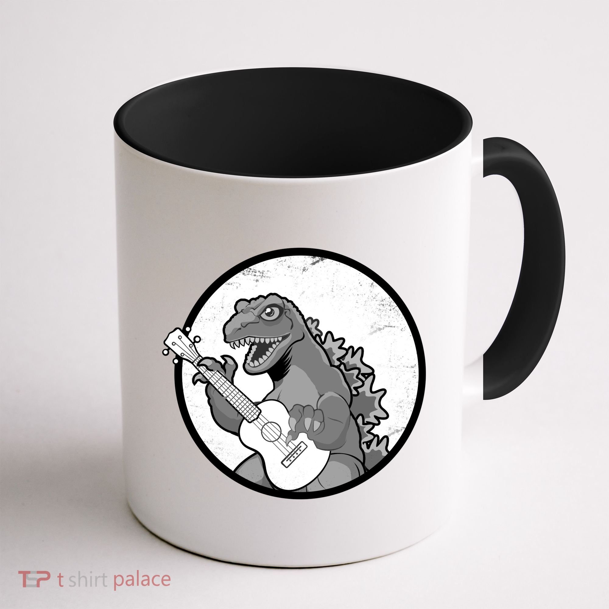 Acoustic Guitar Dinosaur Coffee Mug