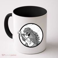 Acoustic Guitar Dinosaur Coffee Mug thumb 0