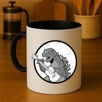 Acoustic Guitar Dinosaur Coffee Mug thumb 4