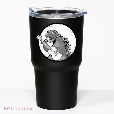 Acoustic Guitar Dinosaur Tumbler