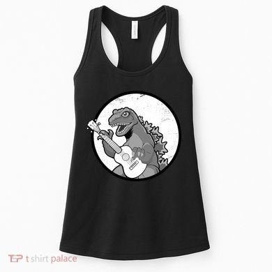 Acoustic Guitar Dinosaur Women's Tank Top