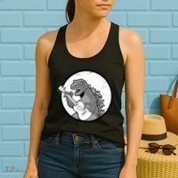 Acoustic Guitar Dinosaur Women's Tank Top thumb 2