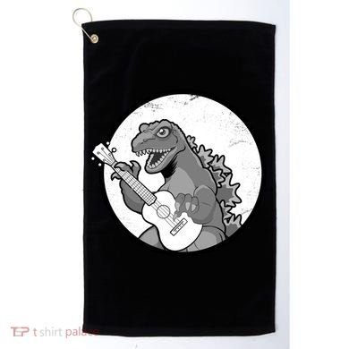 Acoustic Guitar Dinosaur Golf Towel