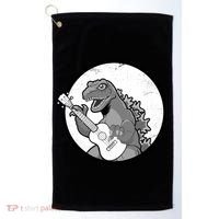 Acoustic Guitar Dinosaur Golf Towel thumb 0