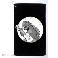 Acoustic Guitar Dinosaur Golf Towel thumb 0