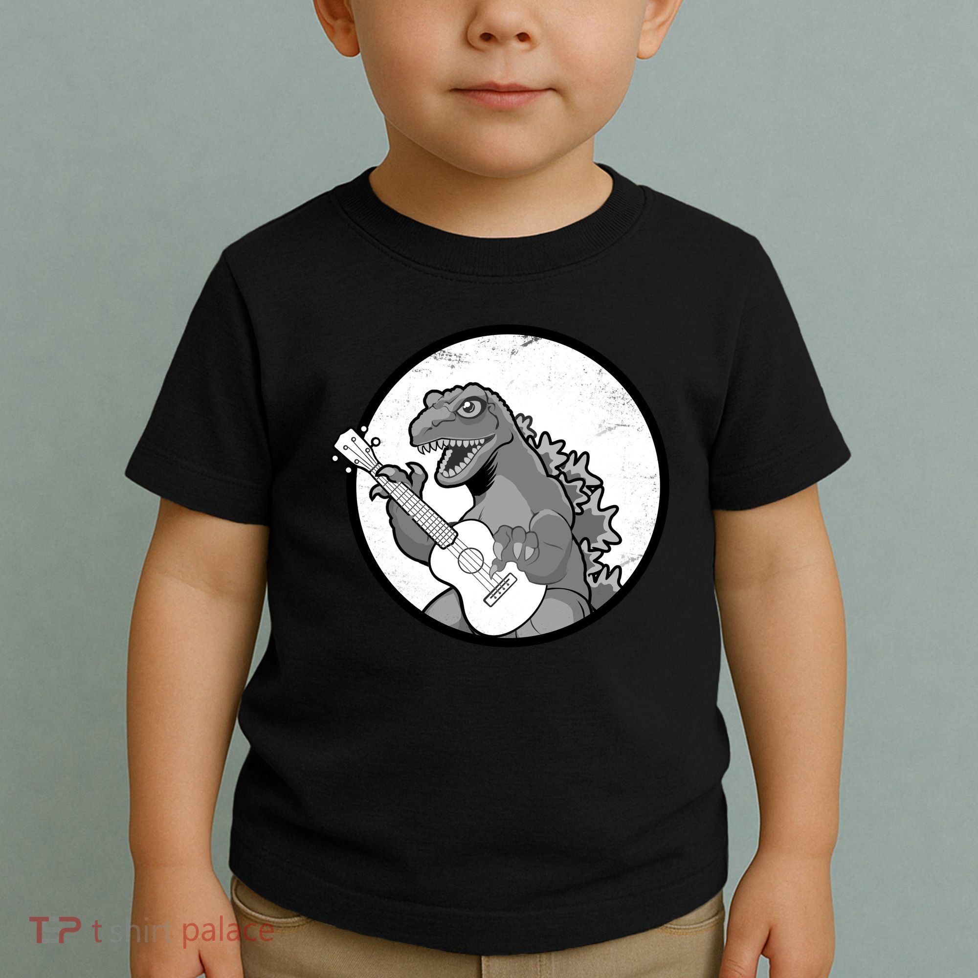 Acoustic Guitar Dinosaur Toddler T-Shirt