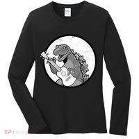 Acoustic Guitar Dinosaur Women's Long Sleeve Shirt thumb 0