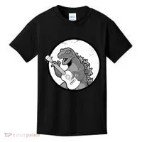 Acoustic Guitar Dinosaur Kids T-Shirt thumb 0