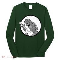 Acoustic Guitar Dinosaur Long Sleeve Shirt thumb 0