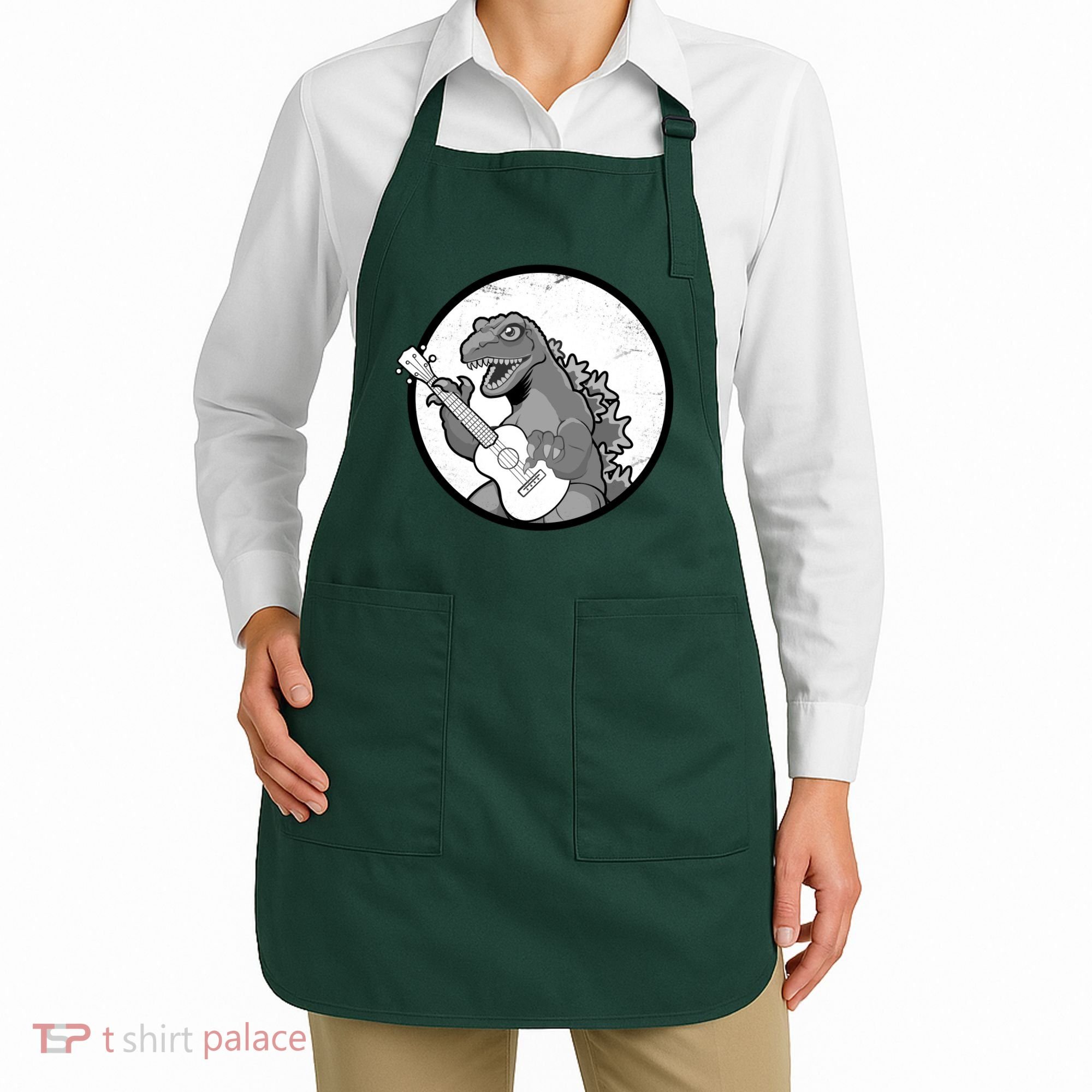 Acoustic Guitar Dinosaur Apron