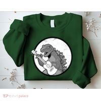 Acoustic Guitar Dinosaur Sweatshirt thumb 2