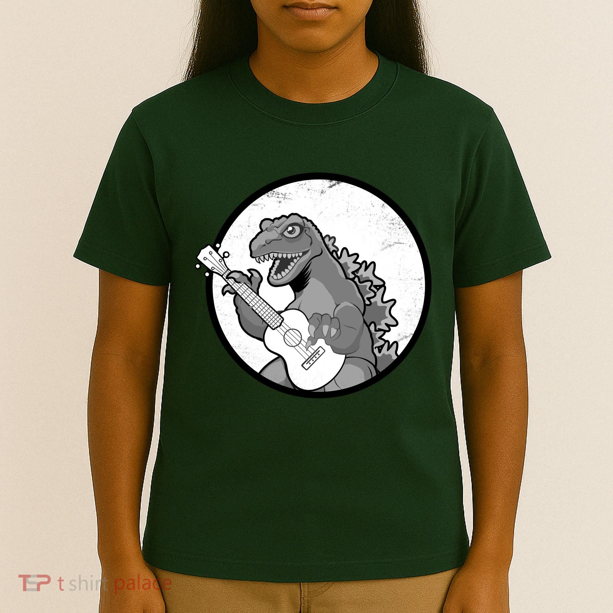 Acoustic Guitar Dinosaur T-Shirt