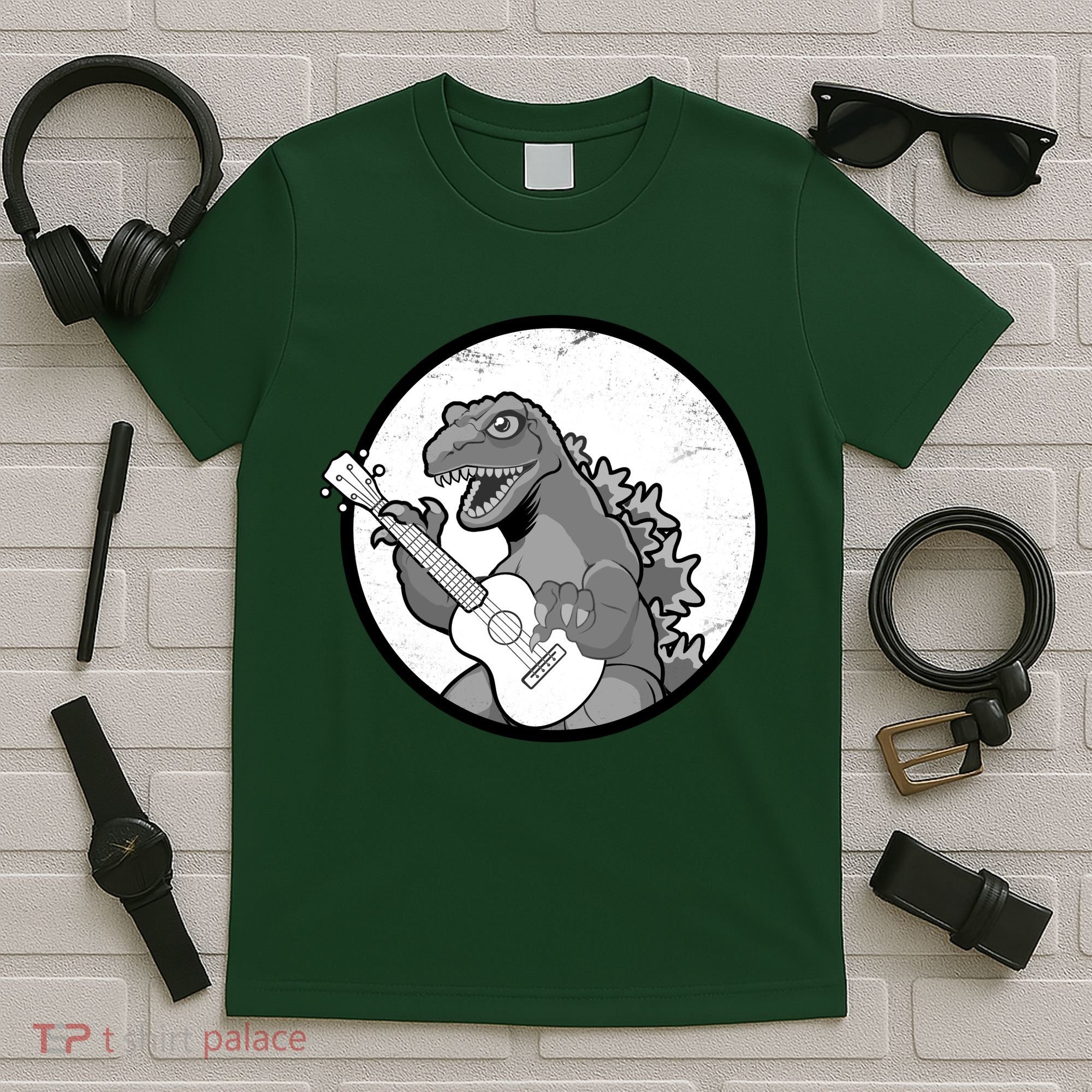 Acoustic Guitar Dinosaur T-Shirt