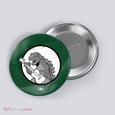 Acoustic Guitar Dinosaur Button