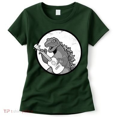 Acoustic Guitar Dinosaur Women's T-Shirt