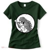 Acoustic Guitar Dinosaur Women's T-Shirt thumb 0