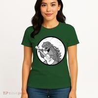 Acoustic Guitar Dinosaur Women's T-Shirt thumb 4