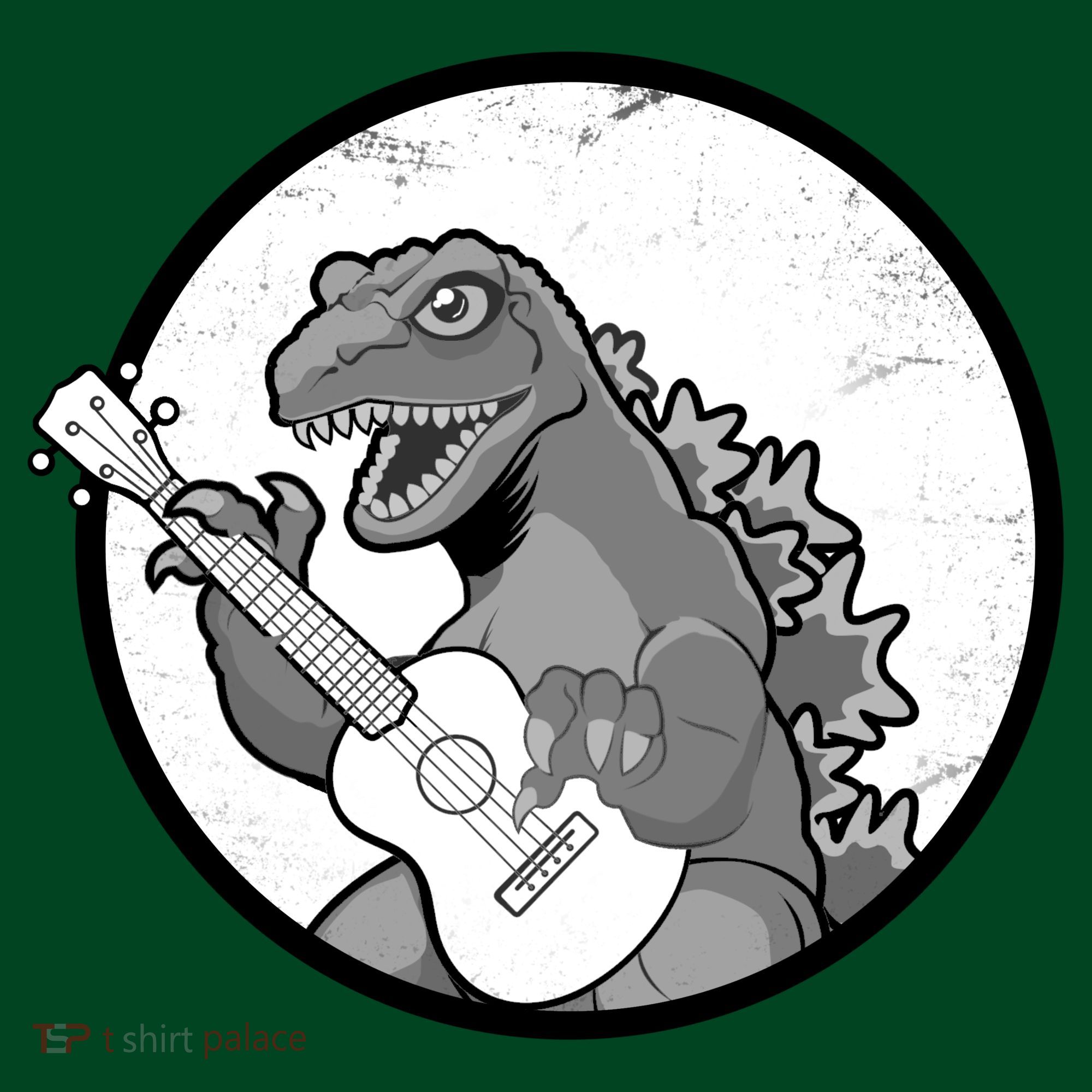 Acoustic Guitar Dinosaur Women's T-Shirt