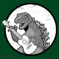 Acoustic Guitar Dinosaur Kids Hoodie thumb 2