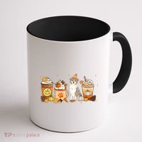Aussie Coffee Pumpkin Spice Dog Lovers Fall Thanksgiving Funny Gift Coffee Mug thumb 1