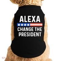 Alexa Change President Funny Usa Flag Doggie Tank thumb 0