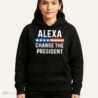 Alexa Change President Funny Usa Flag Hoodie thumb 5