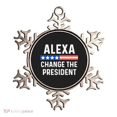 Alexa Change President Funny Usa Flag Ornament
