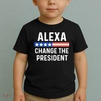 Alexa Change President Funny Usa Flag Toddler T-Shirt thumb 2