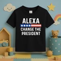 Alexa Change President Funny Usa Flag Toddler T-Shirt thumb 3