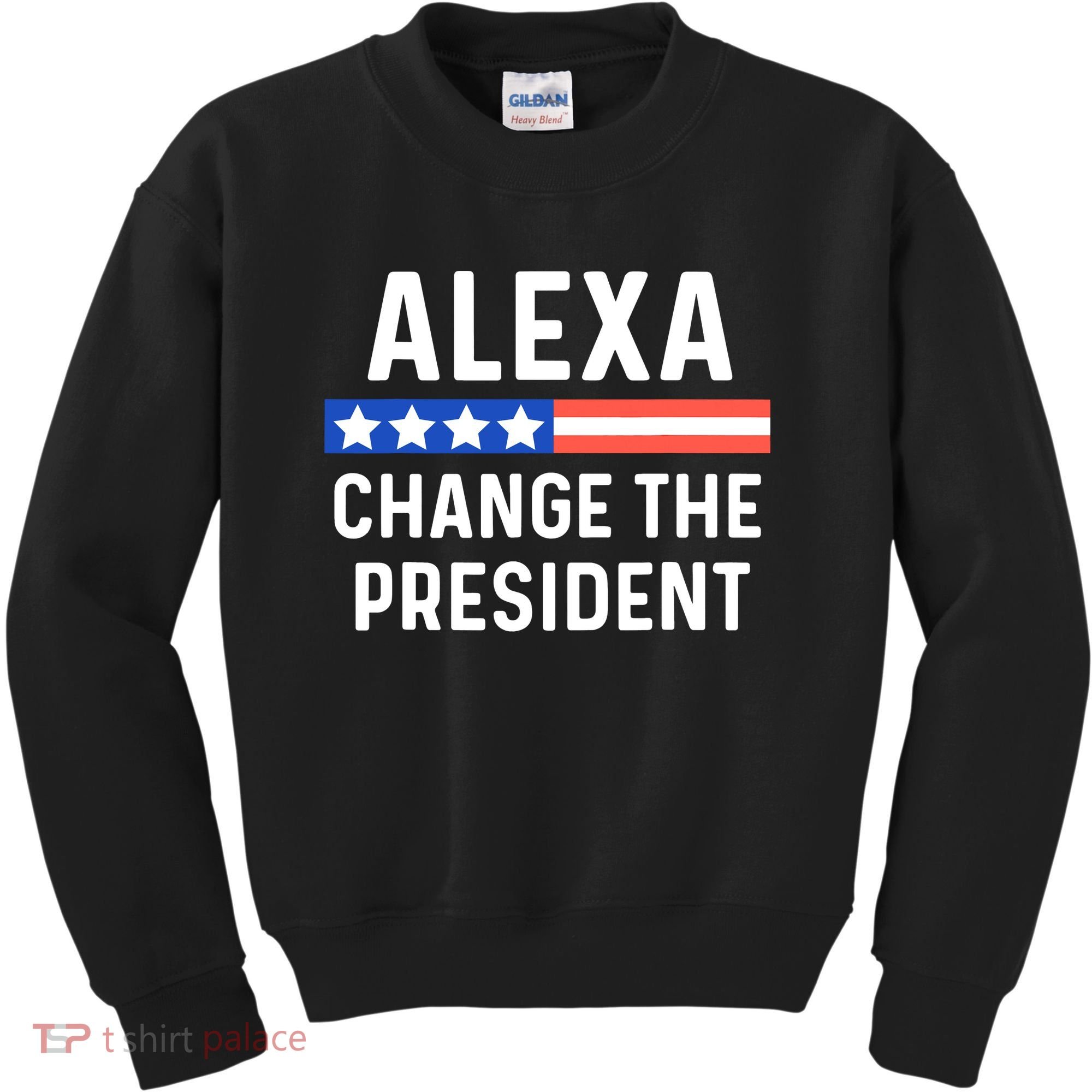 Alexa Change President Funny Usa Flag Kids Sweatshirt