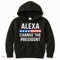 Alexa Change President Funny Usa Flag Kids Hoodie thumb 0