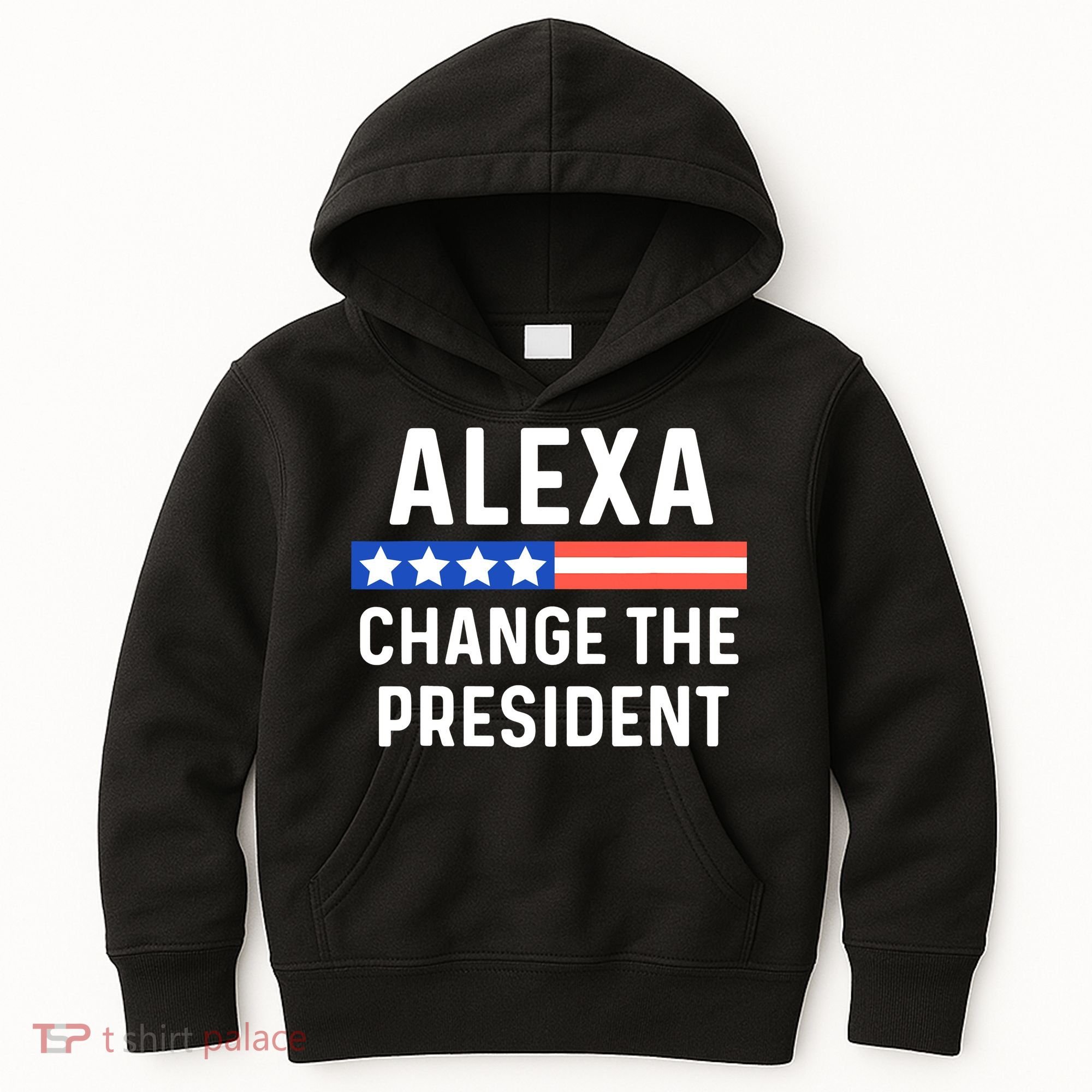 Alexa Change President Funny Usa Flag Kids Hoodie