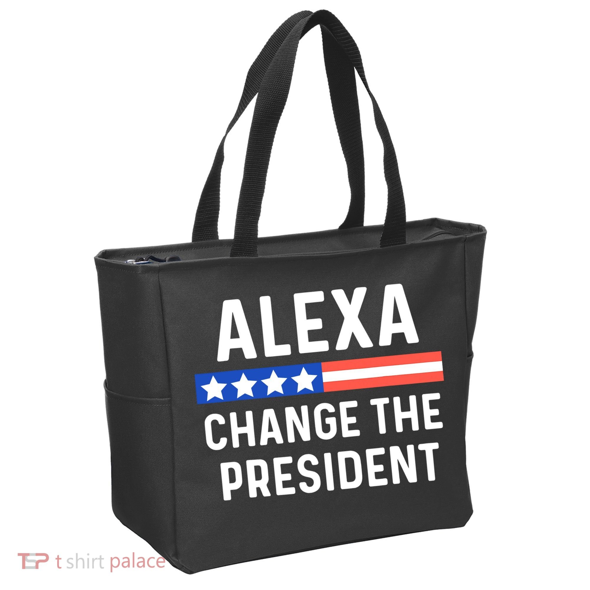 Alexa Change President Funny Usa Flag Tote Bag