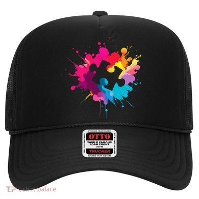 Autism Colorful Puzzle Piece Hat