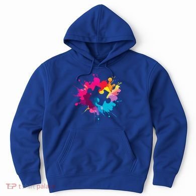 Autism Colorful Puzzle Piece Hoodie