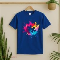 Autism Colorful Puzzle Piece T-Shirt thumb 2