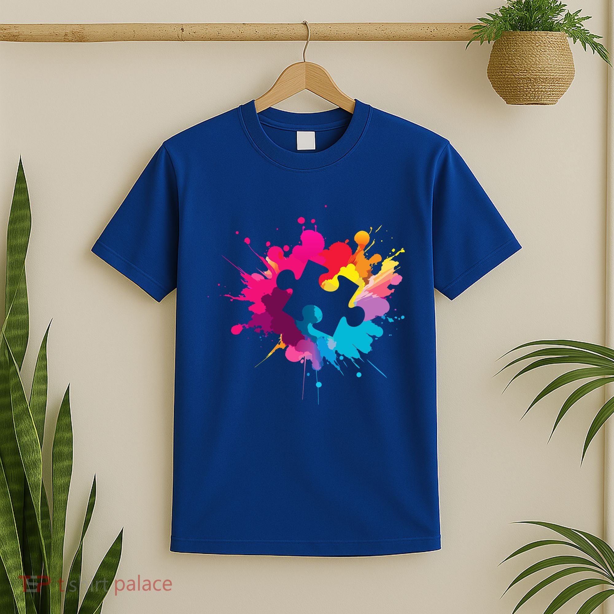 Autism Colorful Puzzle Piece T-Shirt