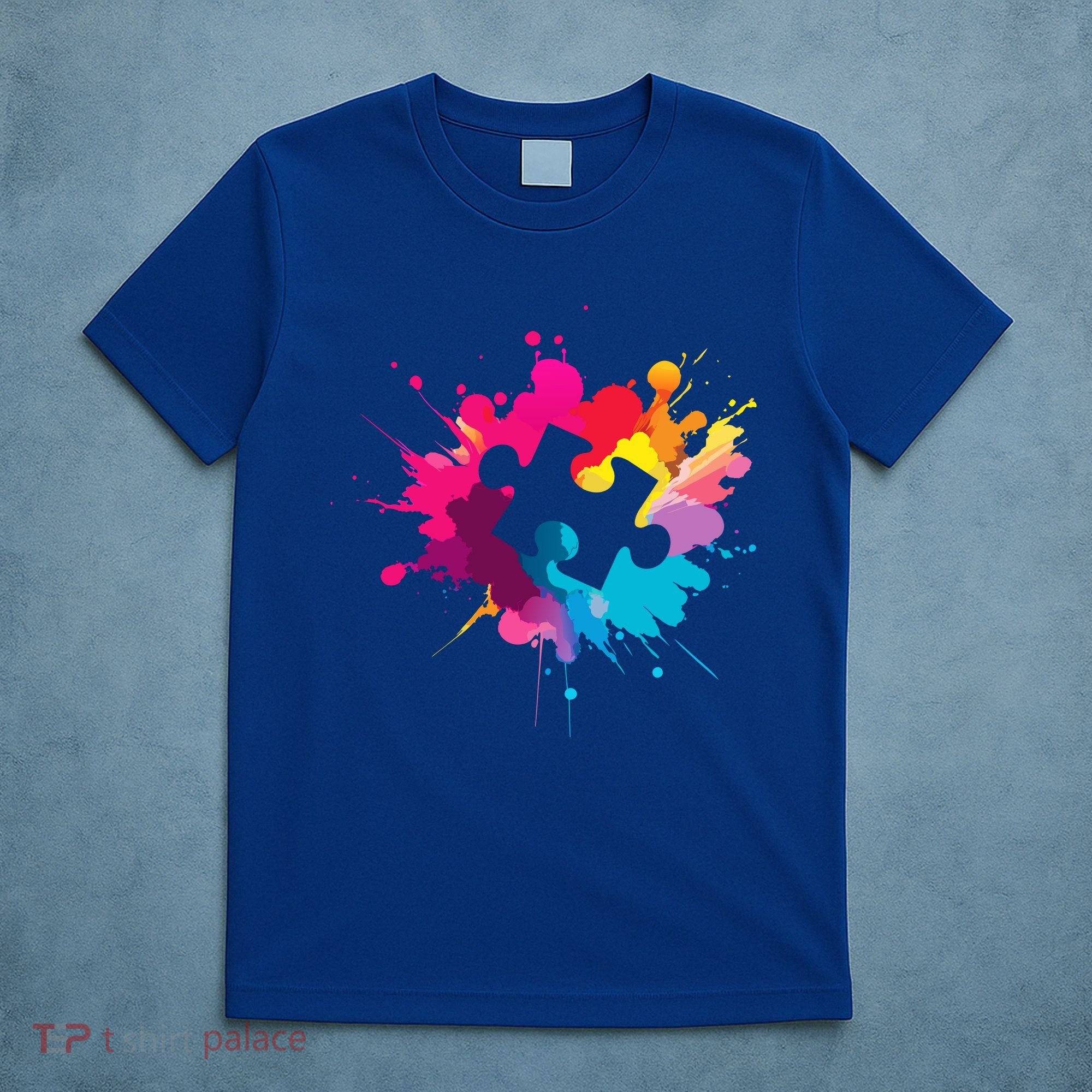 Autism Colorful Puzzle Piece T-Shirt