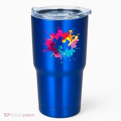 Autism Colorful Puzzle Piece Tumbler