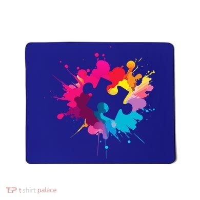 Autism Colorful Puzzle Piece Mousepad