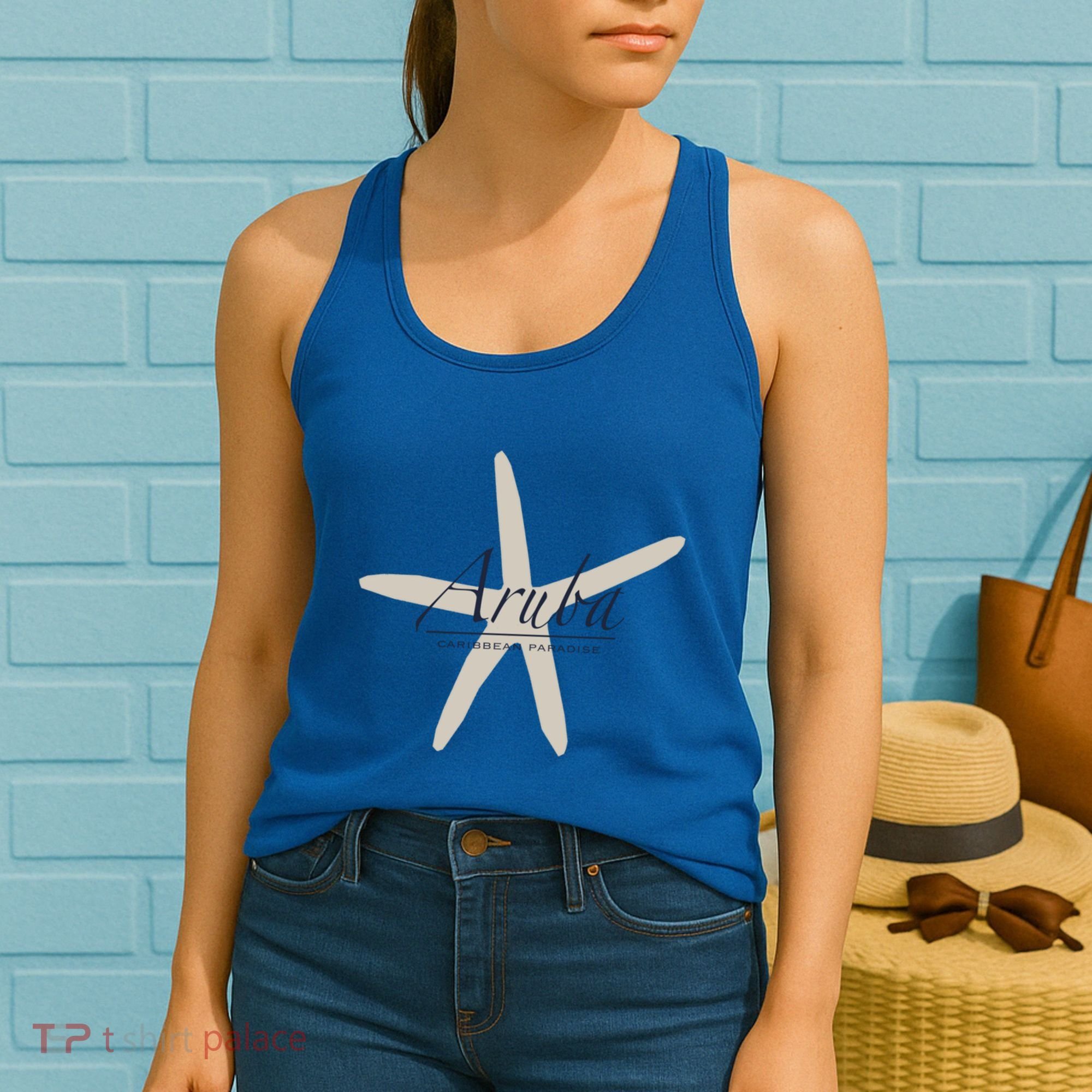 Aruba Caribbean Paradise Souvenir Cool Gift Starfish Gift Women's Tank Top