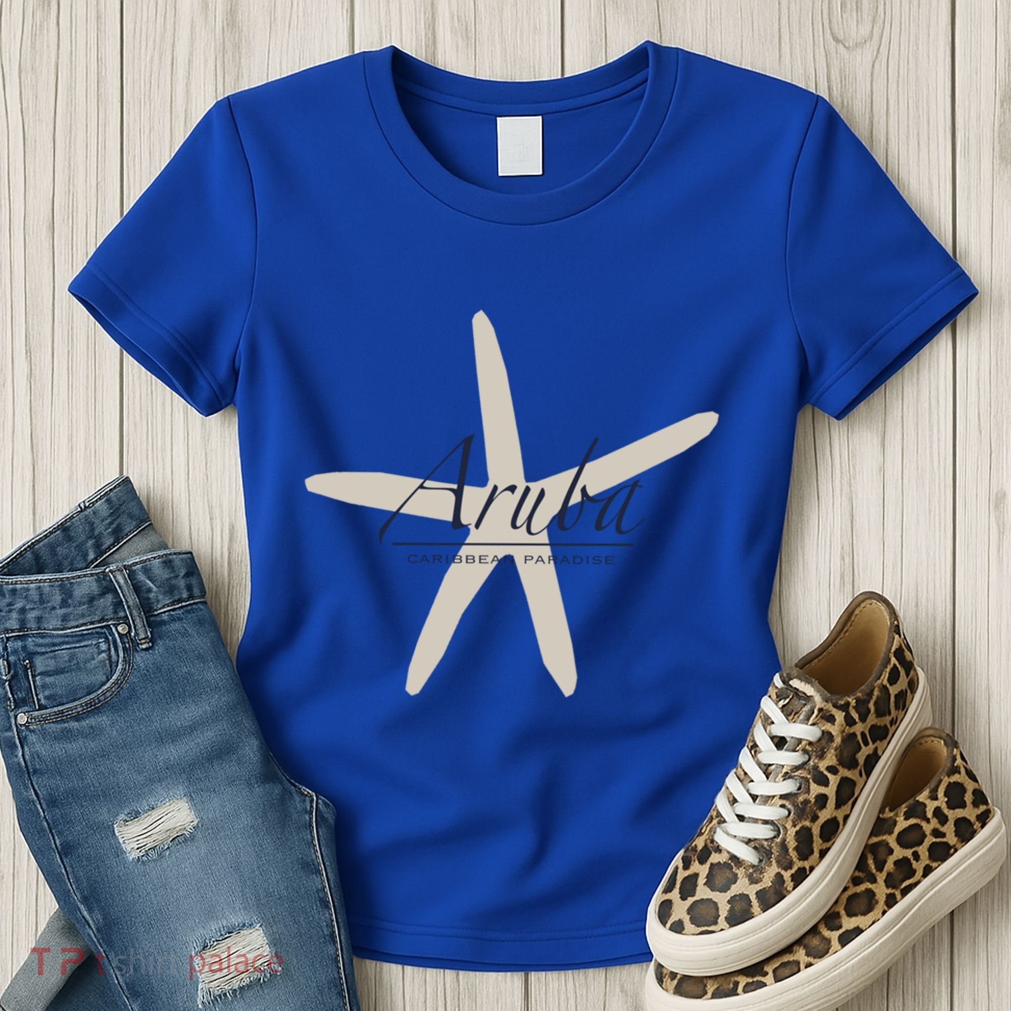 Aruba Caribbean Paradise Souvenir Cool Gift Starfish Gift Women's T-Shirt