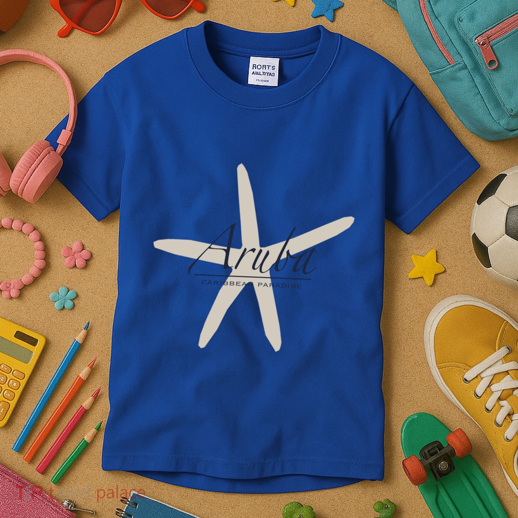 Aruba Caribbean Paradise Souvenir Cool Gift Starfish Gift Kids T-Shirt