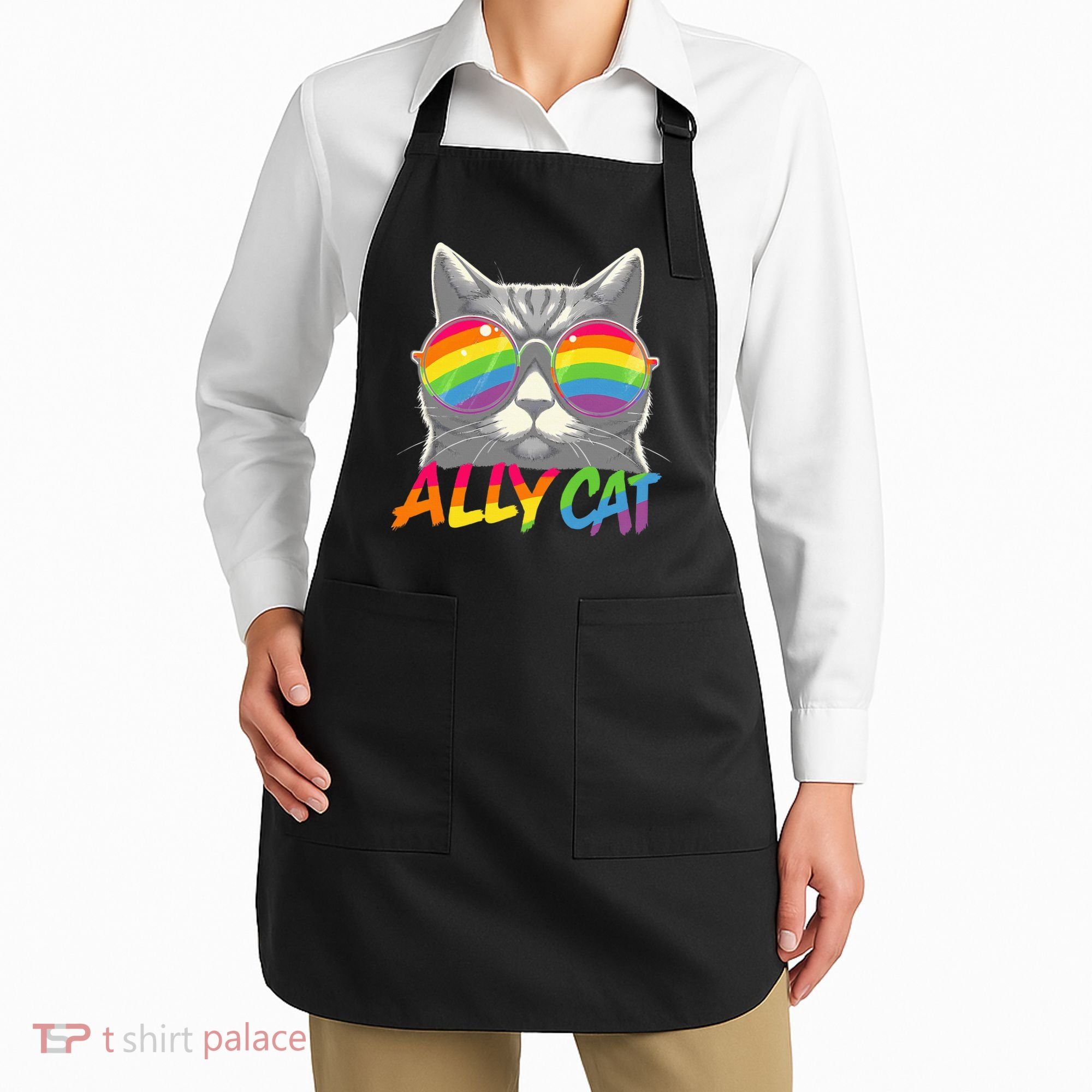 Ally Cat Pride Stuff Flag Lgbt Apron