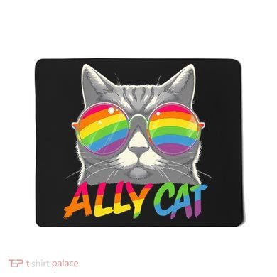 Ally Cat Pride Stuff Flag Lgbt Mousepad