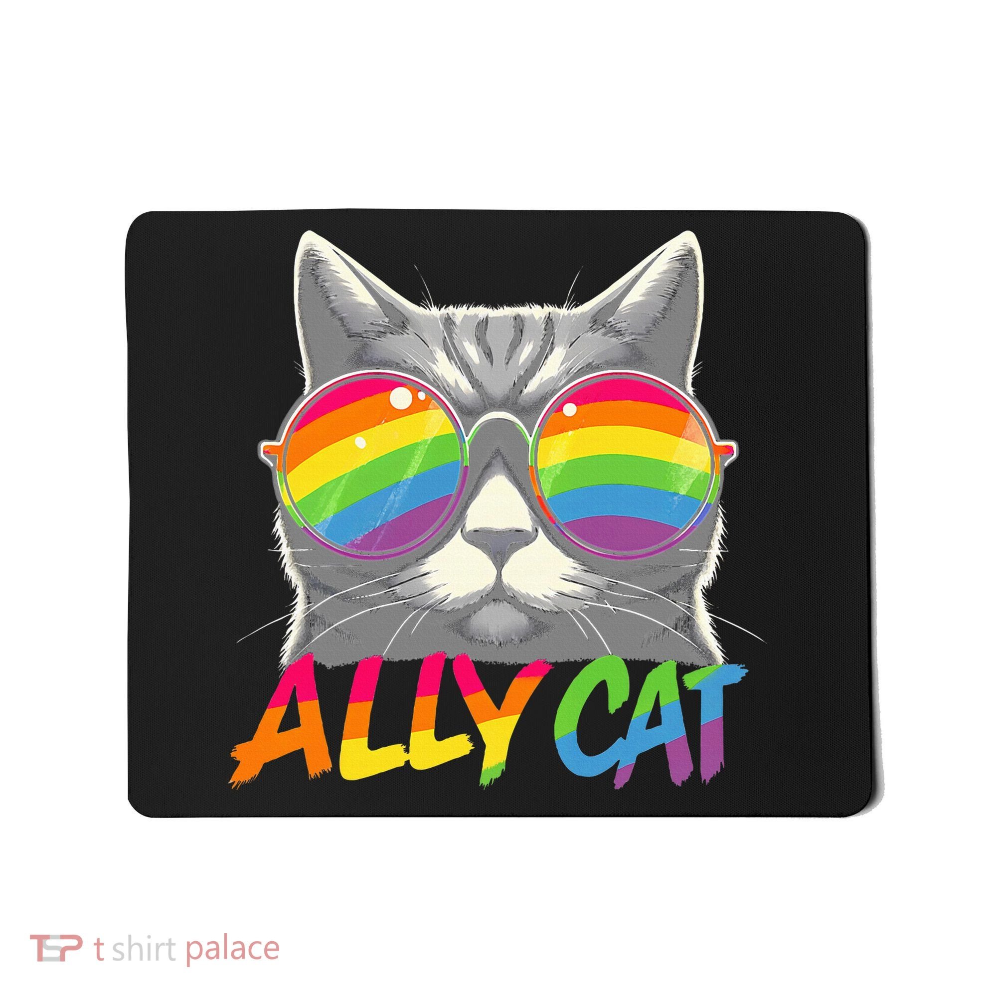 Ally Cat Pride Stuff Flag Lgbt Mousepad