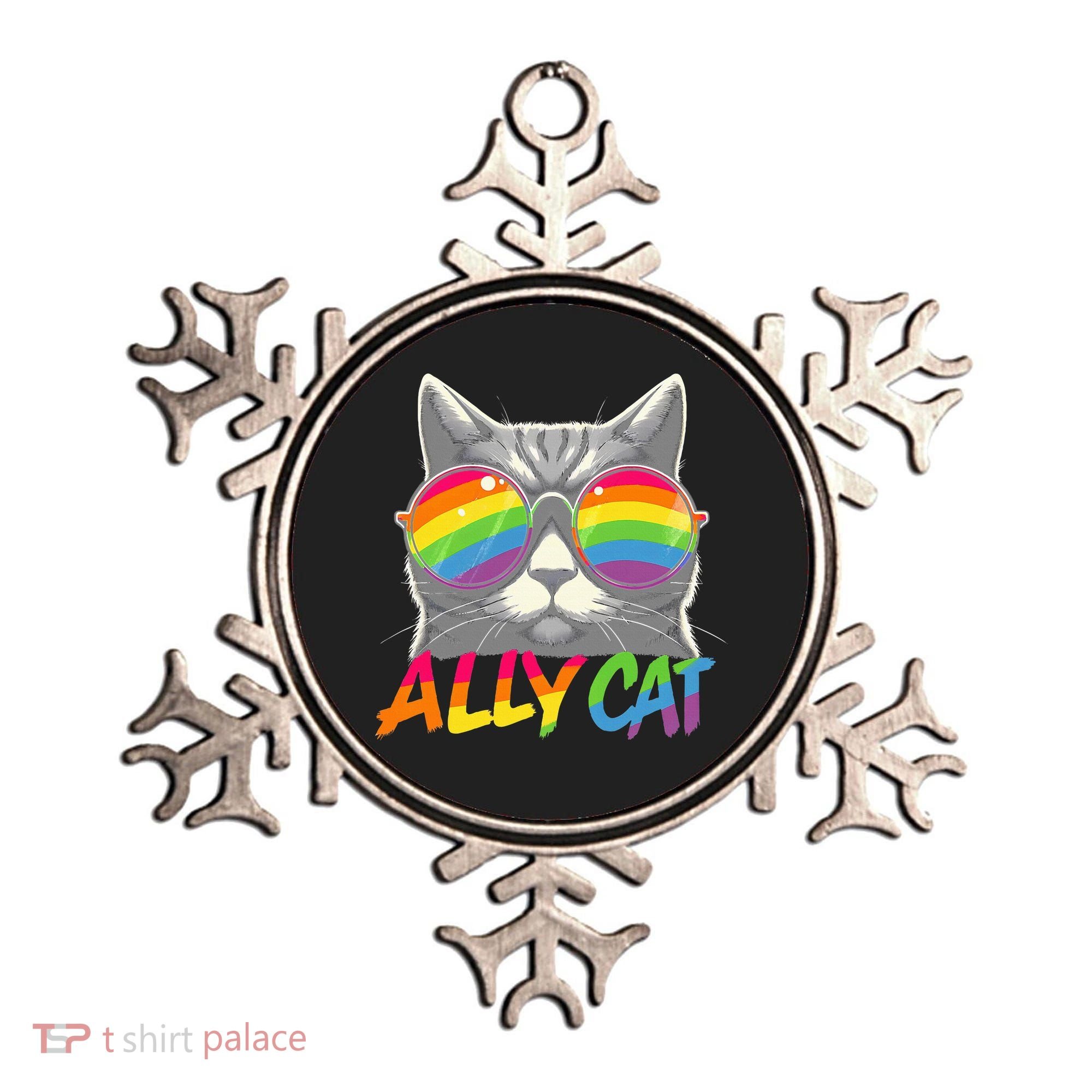 Ally Cat Pride Stuff Flag Lgbt Ornament